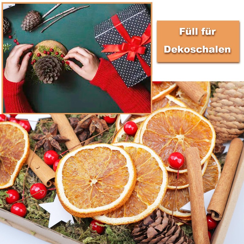 Pack of 44 Natural Christmas Decoration Advent Wreath