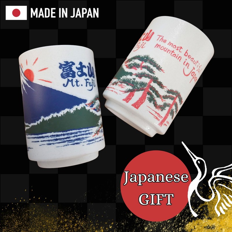 LOVE LOVE JAPAN Japanese Tea Cups Sushi-Yunomi Mino Ware With