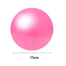 BAIMAN Mini Pilates Exercise Yoga Ball, Small Inflatable Exercise Yoga Ball,Core Training and Physical Therapy Equipment, Improves Balance for Home & Gym & Office with Pump(Pink,6 Inch)