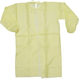 TRUSCO (torasuko) Non-woven Fabric Sleeveless Apron Yellow 10 Piece tdgy