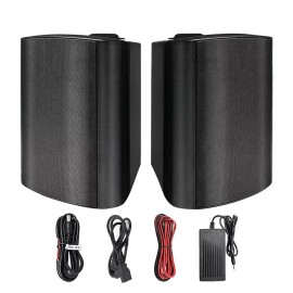 Herdio 2x Herdio Outdoor Bluetooth Speakers Waterproof Wall Mounted Patio Boat Speakers - Pair 501 300W 5.25"