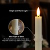 Yeelida Flickering Flameless Short Window Candles with Sensor Dusk to