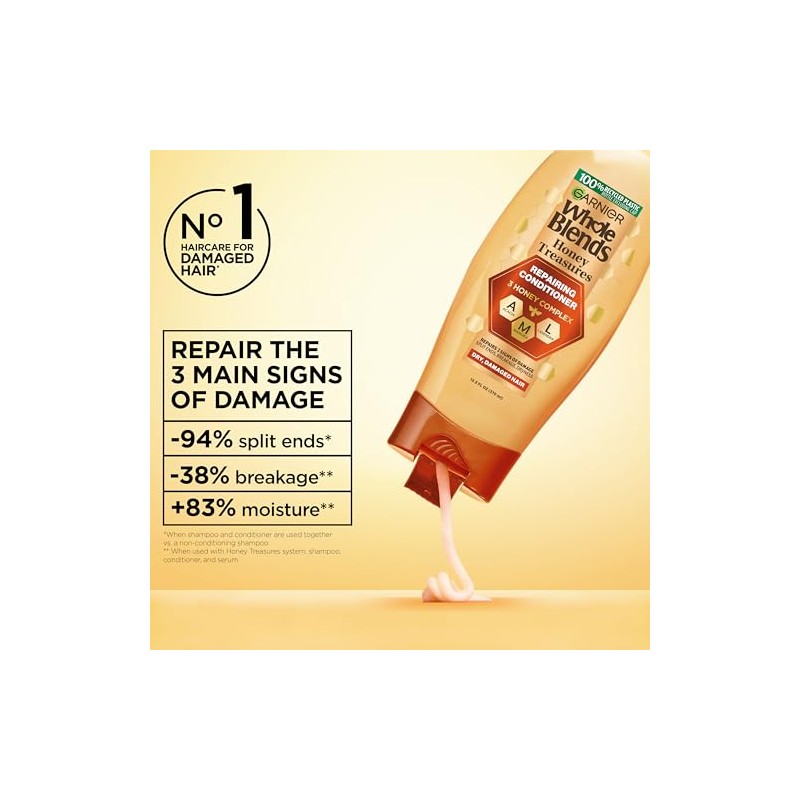 Garnier Hair Care Whole Blends Repairing Conditioner Honey Treasures for