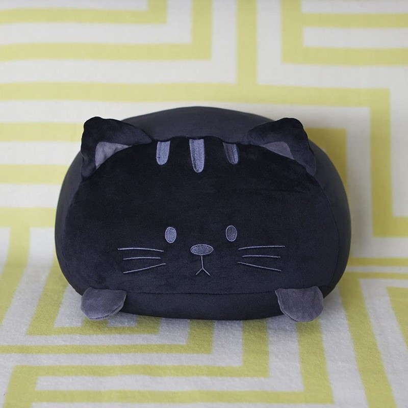 balvi Kissen Kitty Schwarz In Katzenform Flauschig und weich Polyester