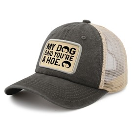 My Dog's Said You're A Hoe Hats for Women Funny hat Washed Distressed Baseball Caps Cool Washed Ball