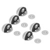 5 Sets Door Stopper Stainless Steel Rubber Door Stop Holder