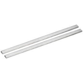 uxcell 304 Stainless Steel Flat Bar, 3/16" Thickness 3/8" Width 11 3/4" Length Brushed Finish Trim Strips Sheet for Kitchen DIY Craft Making 2pcs