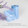 Ubbi On-the-Go Gray Bag Dispenser and Waste Disposal Bags Refill,