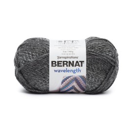 Bernat Wavelength Snowflake Obsidian Yarn - 3 Pack of 5oz/140g - Acrylic - #5 Bulky - 223 Yards - Knitting & Crochet
