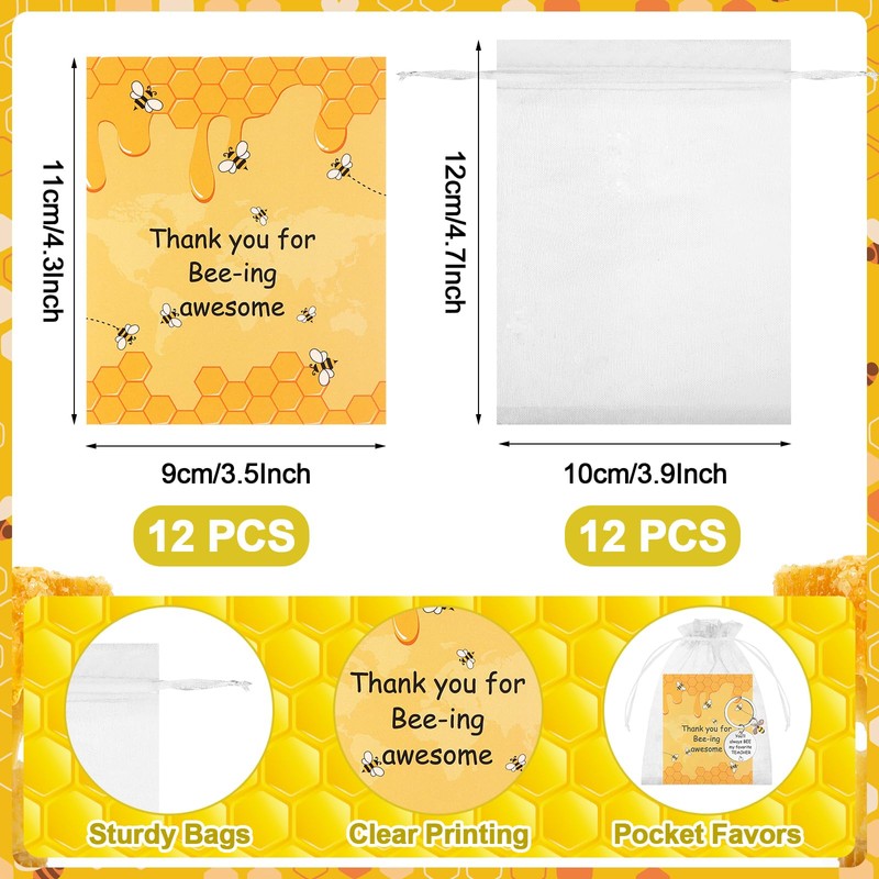 12 Set Thank You Gifts Teacher Appreciation Keychains Gift for