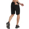 JustSun Men's Shorts, Sports Shorts, Cotton Stretch Fabric with Zip,