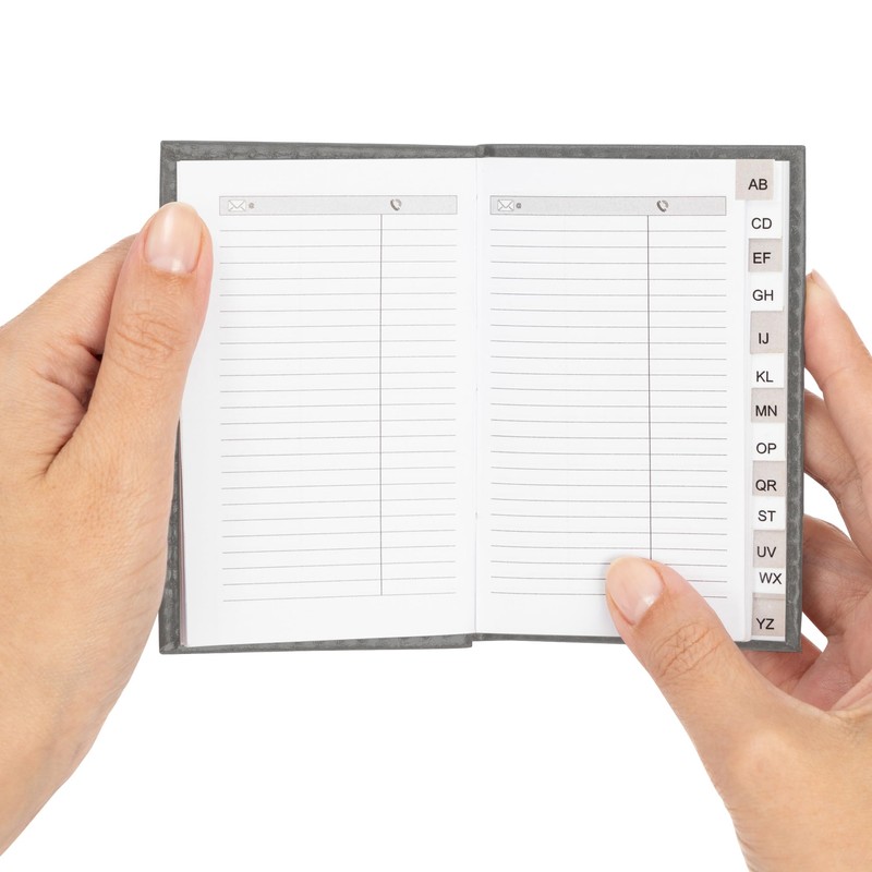 Index Address Book Leather Look Cover Executive Padded Small Sizes