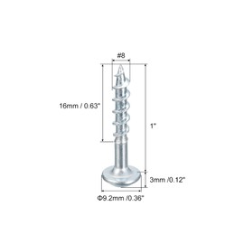 QUARKZMAN #8 x 1 Inch Pocket Hole Screws, Pack of 150 Square Drive Self-Drilling Wood Screws with Zinc Coating for Woodworking