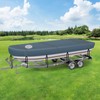 CEMOFE Jon Boat Cover 14-16 ft, 900D Heavy Duty Waterproof