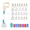 24pcs Professional Magnetic Therapy Vacuum Suction Cupping Set Body Treatment