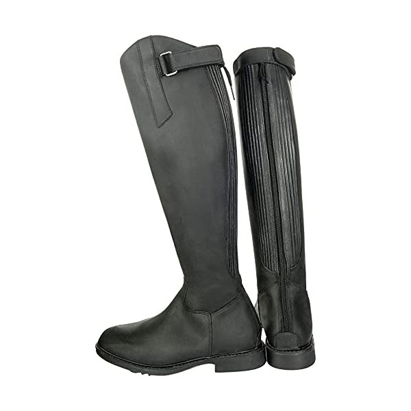 HKM SPORTS EQUIPMENT Unisex's Flex Country Riding Boots, Short/Regular Width9100 Trouser, Black, men10 d(m) us=44eu