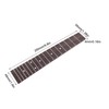 Ukulele Fretboard Rosewood Fingerboard 23in 17 Frets Replacement for Musical