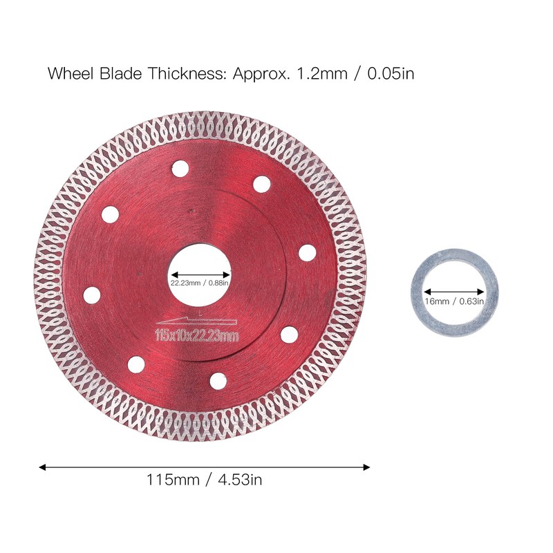Diamond Saw Blade 115mm Dry Wet Cut Cutting Disc Wheel