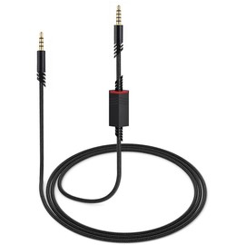 A40 Cord Replacement for Astro A10 A40 TR Gaming Headsets, 3.5mm(1/8") Braided Detachable Audio  with Inline Mic Mute , 6ft Long - Color: Black, Size: Vol Control
