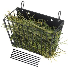 Rabbit Hay Feeder, with Heavy-Duty Metal Frame， Hay Holder for Rabbits - for Rabbits， Bunny, Guinea Pigs, Chinchillas， 9.6x4.5x6.3 inch