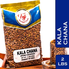 TAJ Premium Indian Kala Chana, Desi Chickpeas (2-Pounds)
