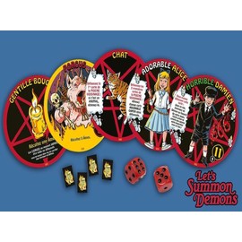 Don’t Panic Games – Let’s Summon Demons – Volume 1 de Steven Rhodes – Jeu Rétro de Rapidité Hilarant - Facile à Apprendre - Dice and Game – De 2 à 5 Joueurs – GAME1133