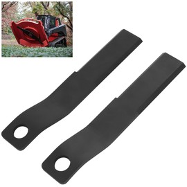 MOTOQUEEN Skid Steer Brush Hog Blades Cutter Cutting Blades 2pcs 10mm Thick Coating Spring Steel Lawn Mower Head Blade