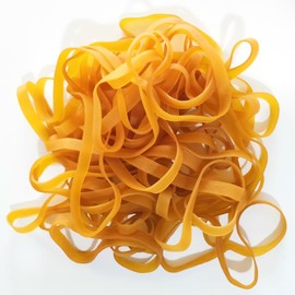 Heavy Duty Rubber Bands Large Rubber Bands Elastic Bands for Home Garden & Office Supplies (30Pcs, Yellow, 200 x 6 mm)
