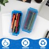 Gueevin 24 Pcs Large Capacity Plastic Pencil Box Clear Plastic