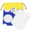 Multi Drawstring Small Navy Dot, Drawstring Bag, Kindergarten, Elementary School,