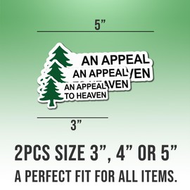 (2pcs) Liberty Tree Stickers an Appeal to Heaven Sticker Pine Tree Vinyl Stickers Weather-Resistant Stickers for Water Bottles Laptop Window Car 2pcs Size 4"