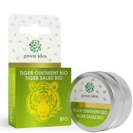 Green idea - Tiger Natural Ointment - Nose Ointment with Nose Oil 10 ml - Herbal Ointment with Shea Butter, Coconut Oil and Beeswax with Essential Eucalyptus Oil and Peppermint Oil - Promotes Blood