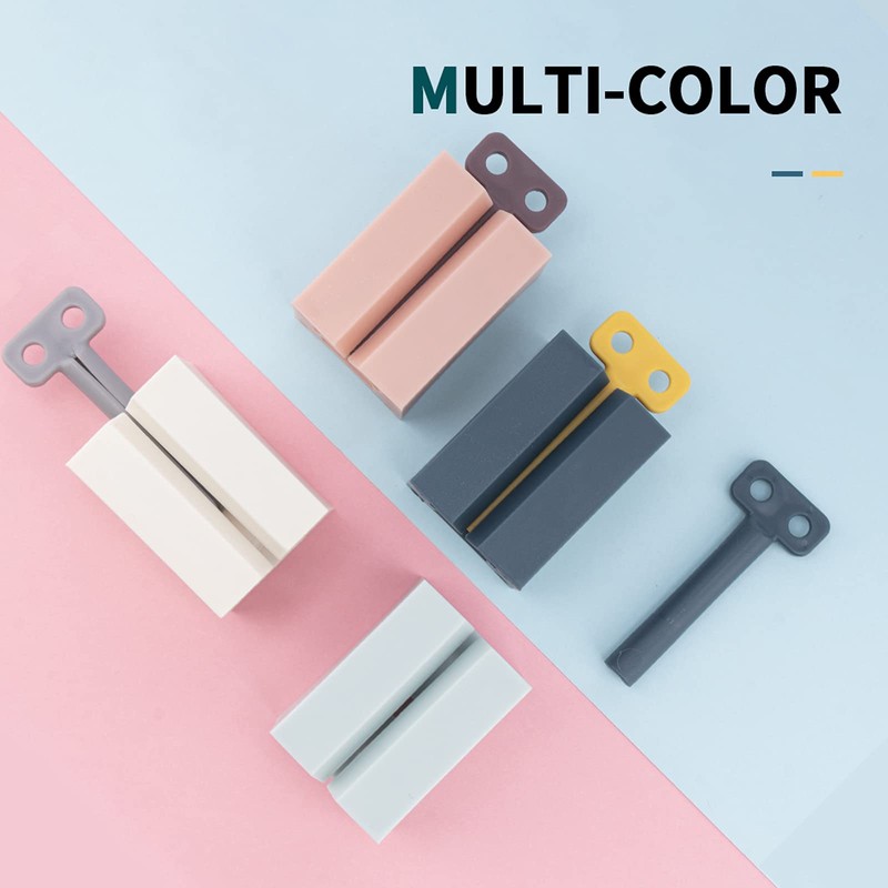 4 PCS Toothpaste Squeezer, Rolling Tube Toothpaste Squeezer with Frosted