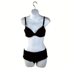 Only Hangers Set of Three Women's Torso Female Plastic Hanging Mannequin Body Forms in White - Pack of (3)