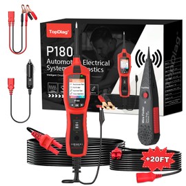 Circuit Breaker Finder Tool, Battery Tester, AC DC Voltage Tester, Fuel Injector Tester, 9V-30V Automotive Circuit Tester with 40FT Cable, P180