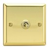 Varilight XVT1 Toggle Switches 1 Gang Victorian Brass