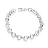 Old English Jewellers 925 Sterling Silver Ladies Plain Belcher Bracelet