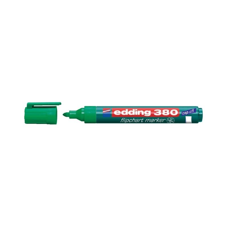 Edding Flipchartmarker 380, Refillable 1.5 – 3 mm, green