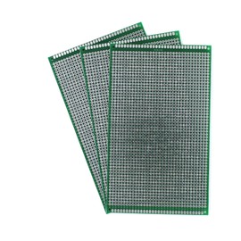 JomMart EL0163 Universal Circuit Board (3.5 x 5.9 inches (90 x 150 mm) Double-Sided Thru-Hole Circuits Set of 3 Electronic Circuits Prototype Circuits Experiment Circuits