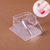 GSHLLO 2 Sets Rectangle Clear Silicone Nail Art Stamper with