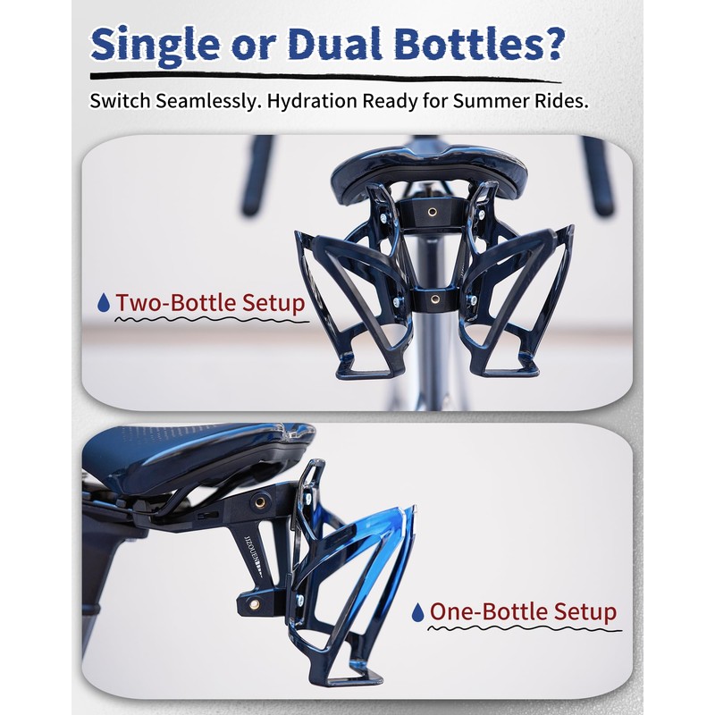Bike Water Bottle Cages Saddle Mount Adapter - Water Bottle