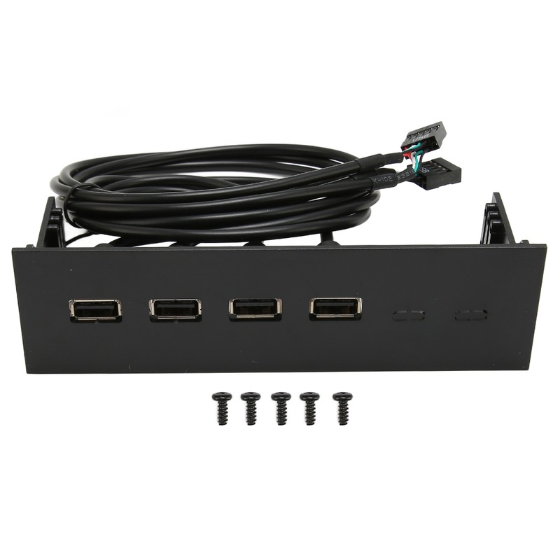 5.25 Inch USB2.0 Hub Front Panel Multifunctional 4 Ports 19pin