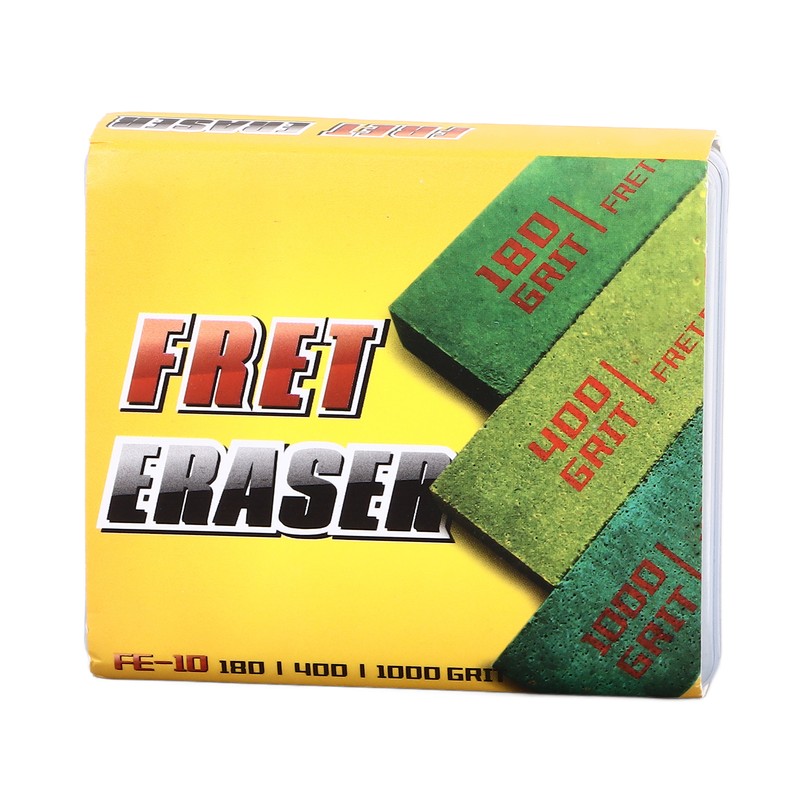 3PCS Guitar Fret Erasers Fret String Polishing Abrasive Rubber Blocks