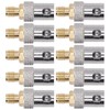 10Pcs RF Coaxial Cable Adapter SMA Female to BNC Female