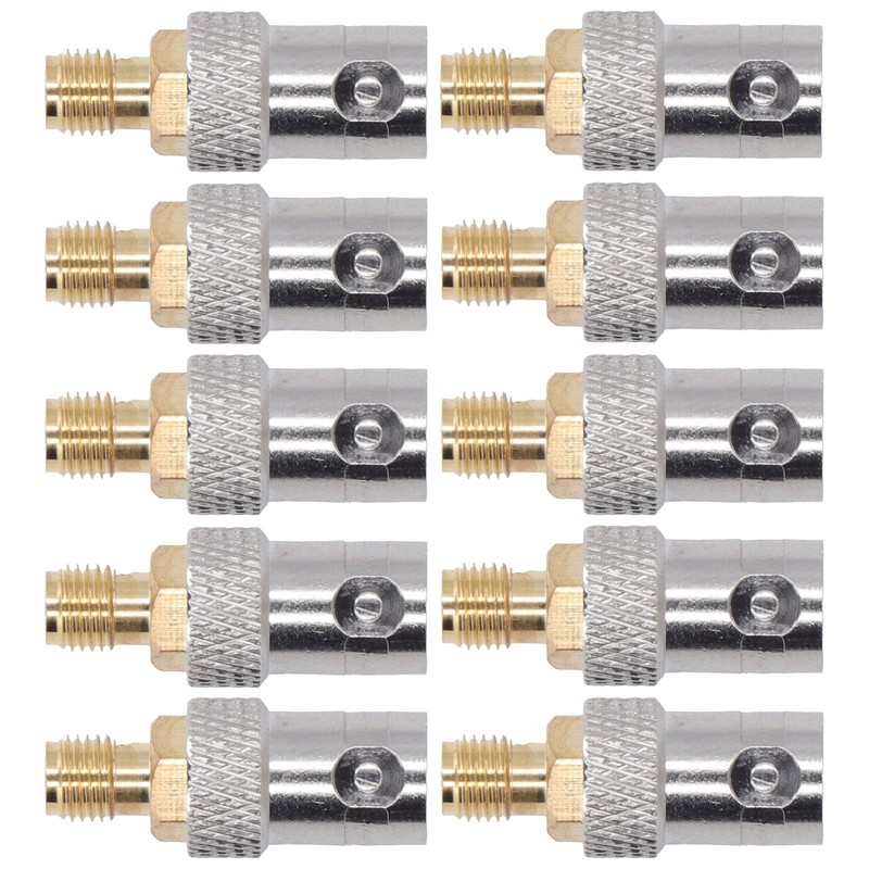 10Pcs RF Coaxial Cable Adapter SMA Female to BNC Female