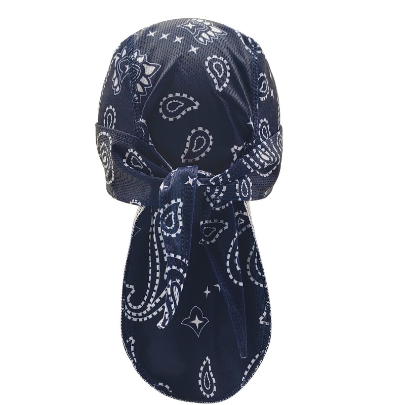 Trifong Bandana Cap, UV Protection, Paisley Pattern, Bandana, Pirate Hat,