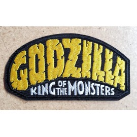 Large size 4" Godzilla King of the Monsters Logo Embroidered Patch