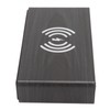 Black Wood Clock Digital Decoration White Light Wooden LED Clock