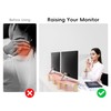 AFOOYO Dual Monitor Stand Riser,Rainbow Cloud Desktop Computer Stand for