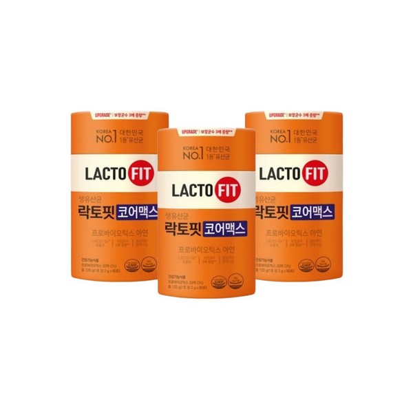Lactopit Raw Lactobacillus Core Max 3 cans (6 months supply) / 락토핏 생유산균 코어맥스 3통 6개월분
